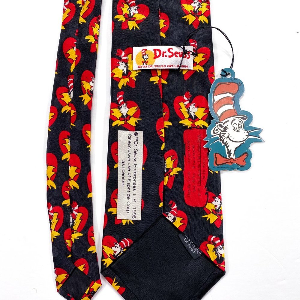Dr. Seuss Cat In The Hat Vtg 1994 Valentine Tie - Picture 4 of 6